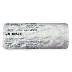 Malegra 200mg (Sildenafil Citrate)